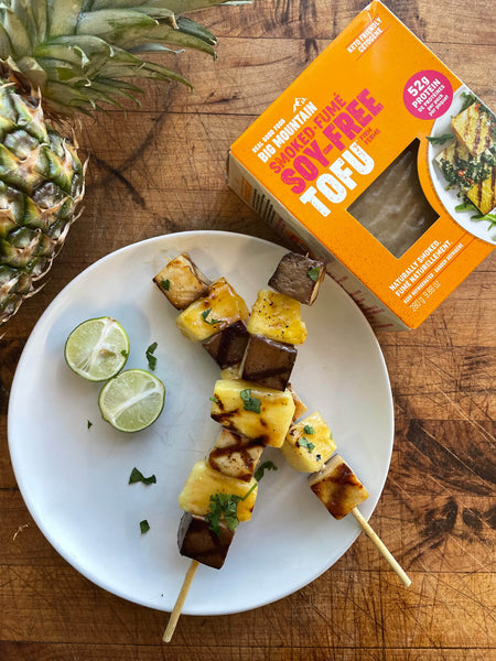 pineapple tofu skewers