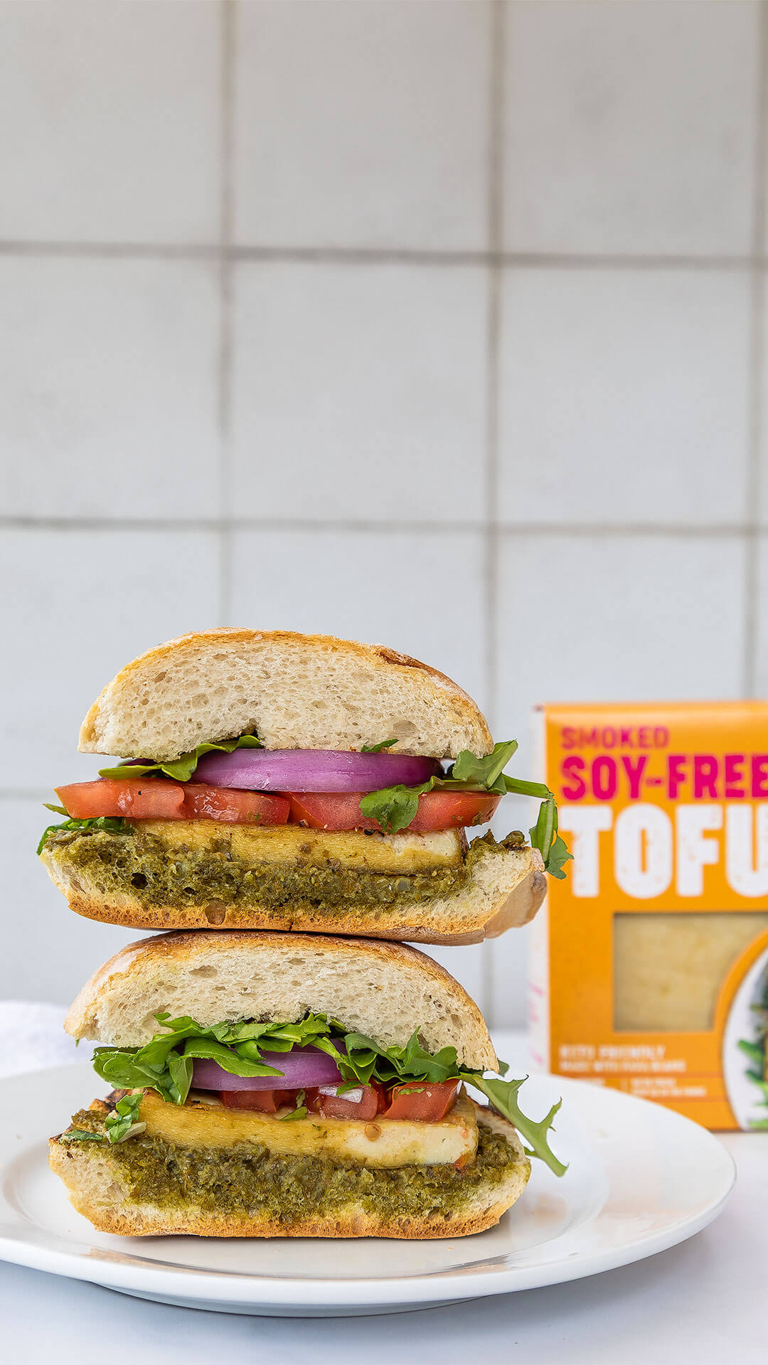 Healthy Soy-free smoked tofu