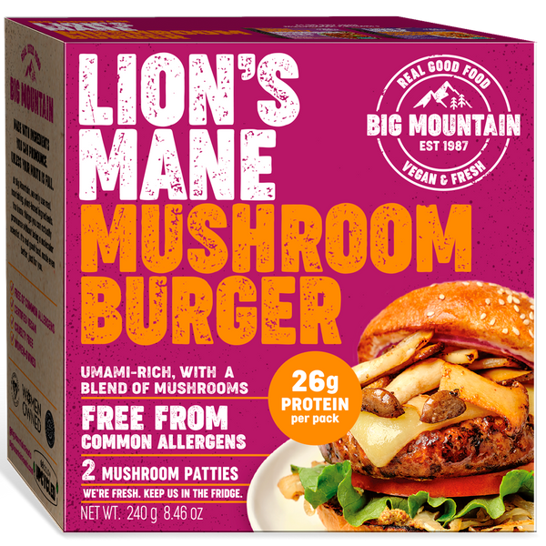 Lion's Mane Mushroom Burger