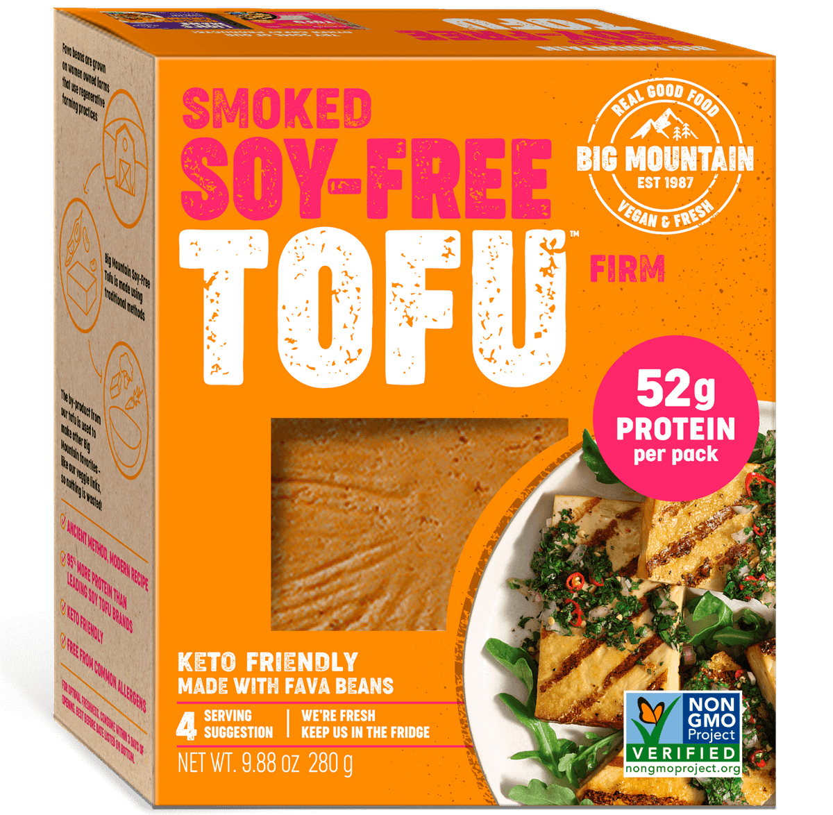 Healthy Soy-free smoked tofu