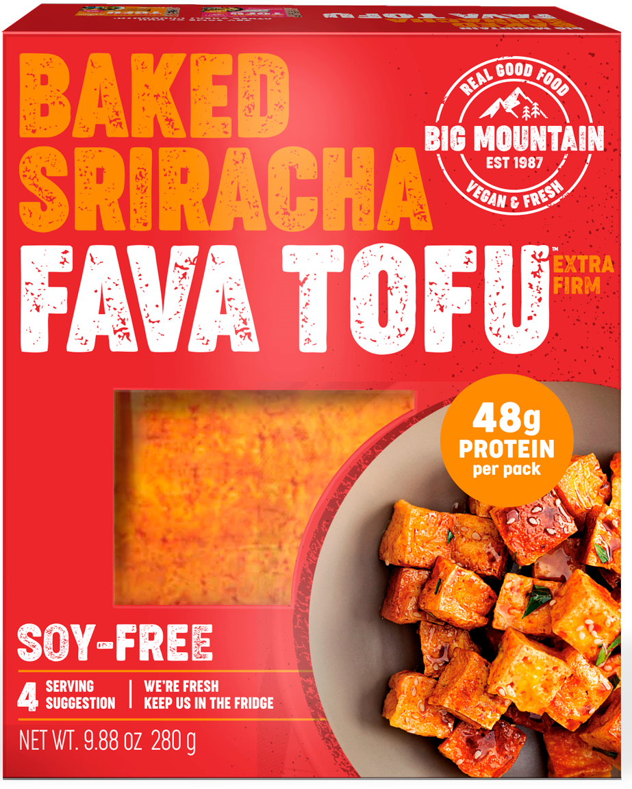 Baked Sriracha Fava Tofu