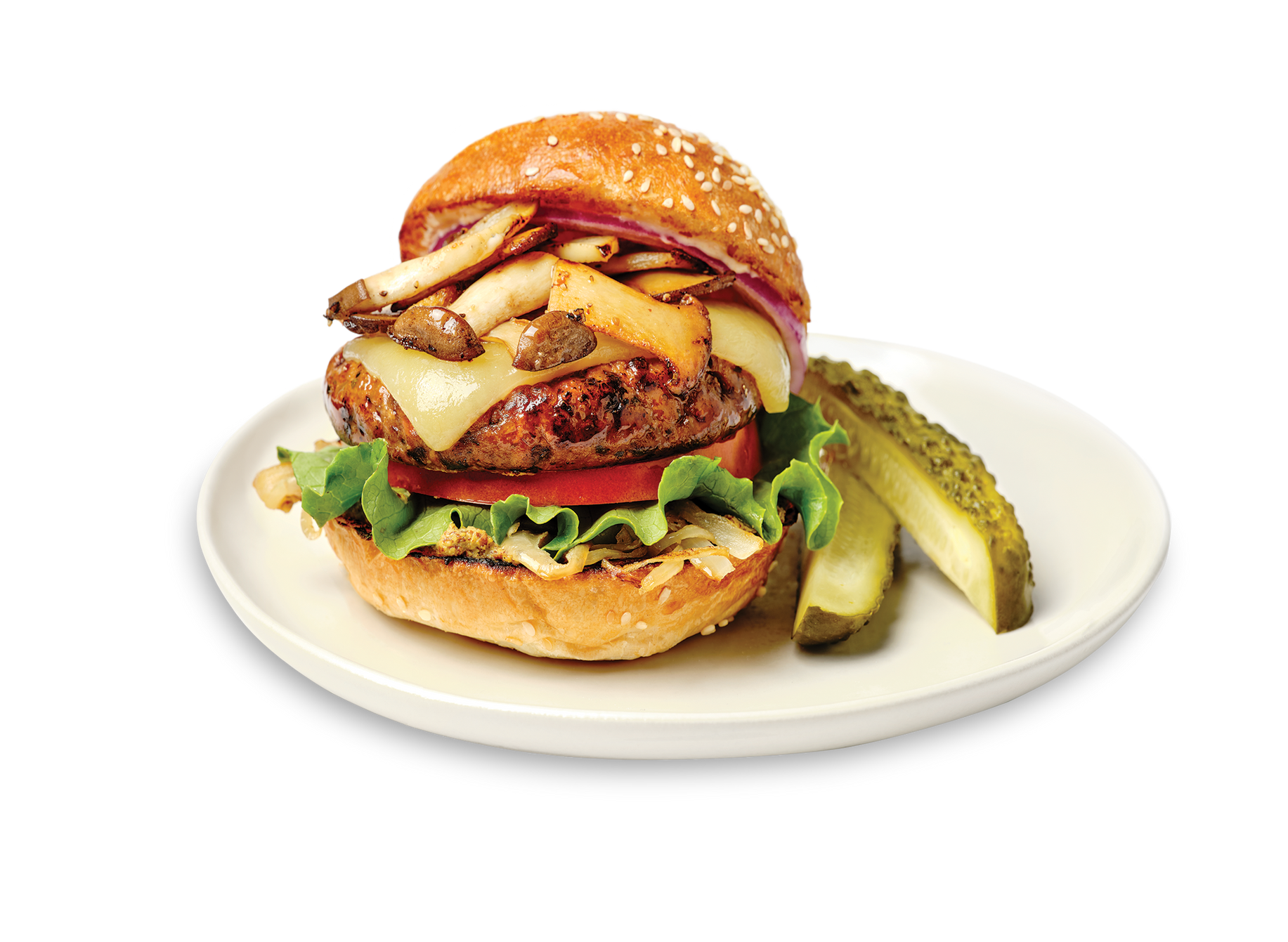 Lion's Plant-Based Mane Mushroom Burger