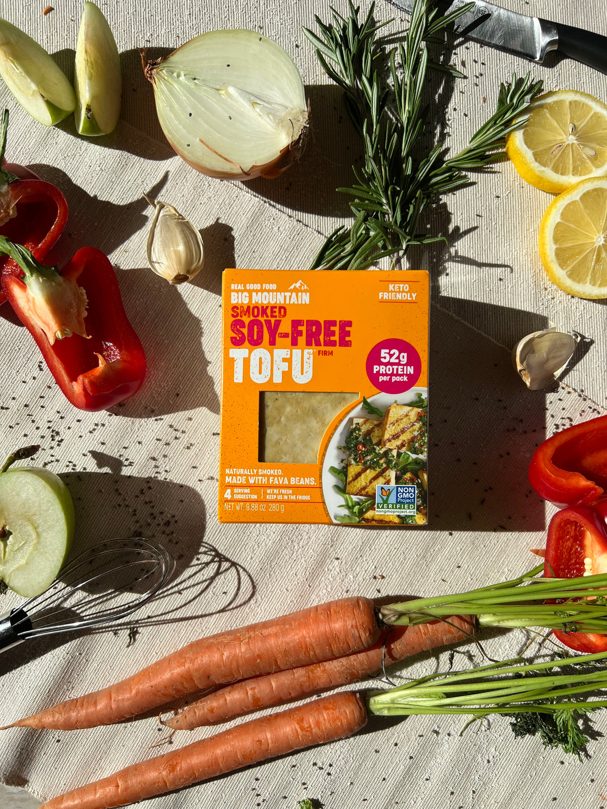 Healthy Soyfree smoked tofu